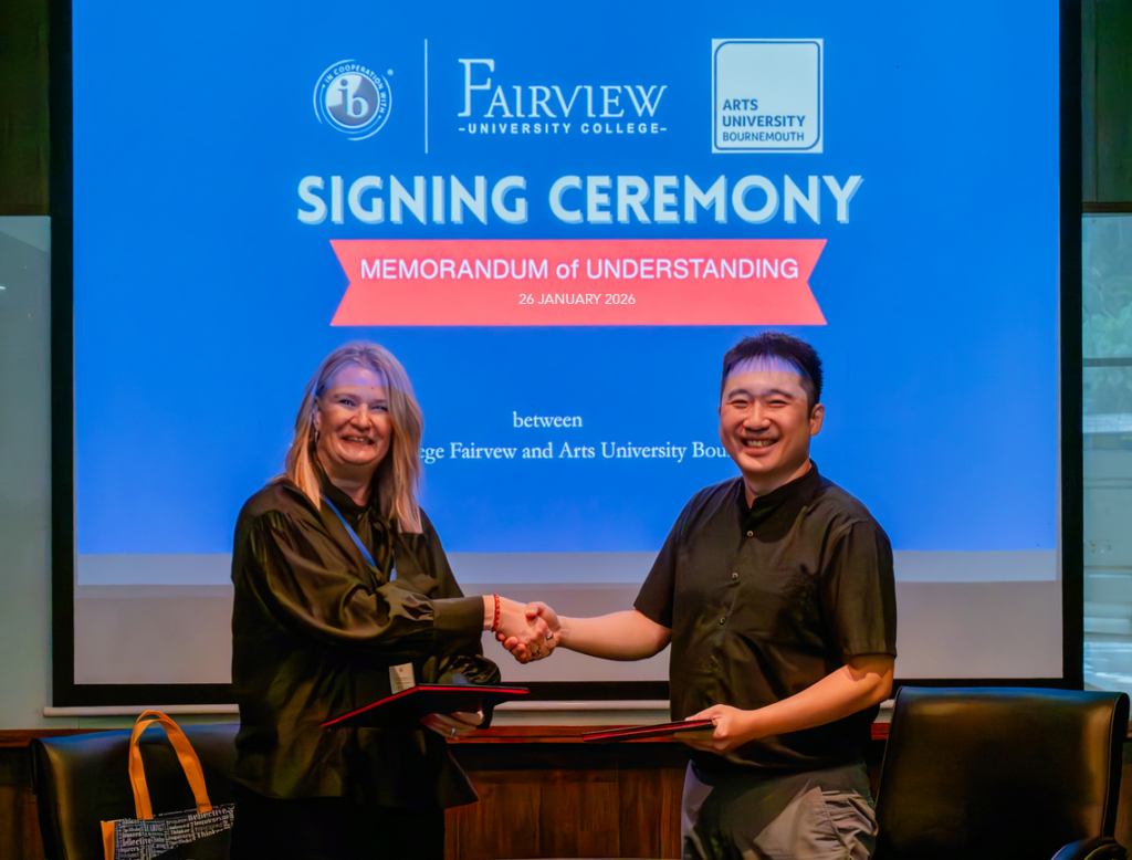 Arts University Bournemouth and University College Fairview Sign Exploratory MOU in Creative Education