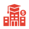 5 campuses