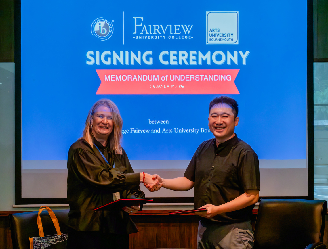 Arts University Bournemouth and University College Fairview Sign Exploratory MOU in Creative Education
